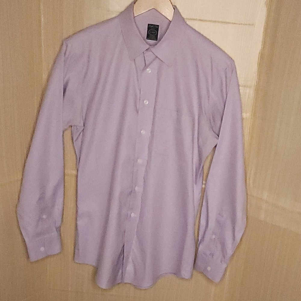 Joseph & Feiss Purple Pinstripe Dress Shirt 16 34-35
